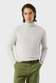 Чоловічий світло-сірий гольф ANDRE TURTLE NECK Pepe Jeans S PM7000011