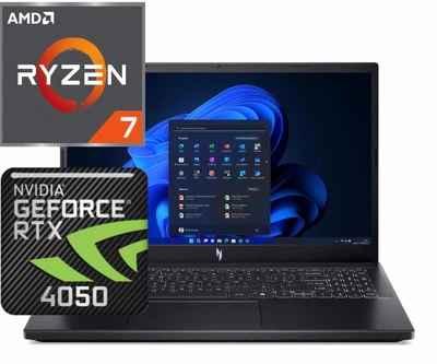 Ноутбук (2026) игровой Acer Nitro V 15 Ryzen 7-7445HS/ 16GB / 512 GB/ Win11x Licensed/ RTX4050 / 15,6" 165Hz