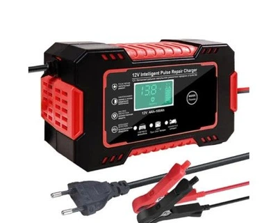 Зарядное устройство для автомобильного аккумулятора 12V 6А красное