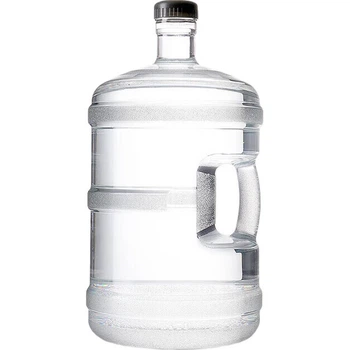 Відро для чистої води BJ Pure Water Bucket, контейнер для води з харчового полікарбонату, відро для бутильованої води, порожнє відро для мінеральної води, портативний контейнер для води з ручкою, чорна кришка, 11,3 л