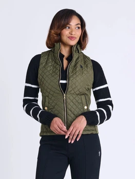 Теплый жилет короткий женский U.S. Polo Assn 747012C-1K00A(MOSS MOUNTAIN) M Зеленый (670294346391)