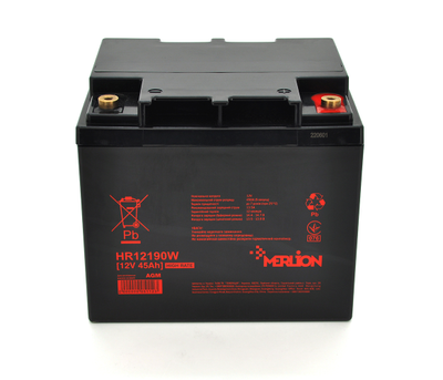 Аккумулятор AGM 12V 45Ah MERLION HR12190W (05112)