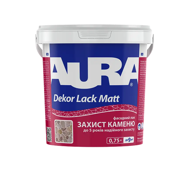 Лак AURA Dekor Lack Matt Акриловый полуматовый фасадный 0,75 л