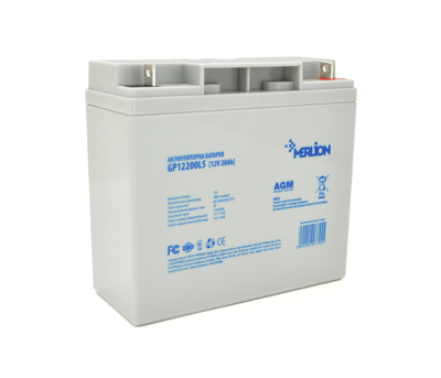 Аккумулятор AGM 12V 20Ah MERLION GP1220L5 (27745)