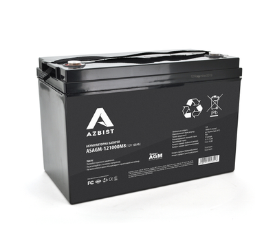 Аккумулятор AGM 12V 100Ah AZBIST ASAGM-121000M8 (01351)