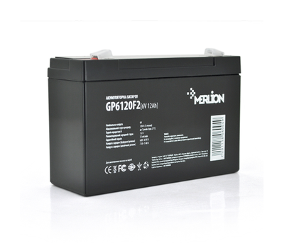 Аккумулятор AGM 6V 12Ah MERLION GP6120F2 (06004)