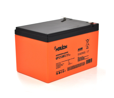 Аккумулятор AGM 12V 12Ah Merlion GP1212F2 Premium (01335)