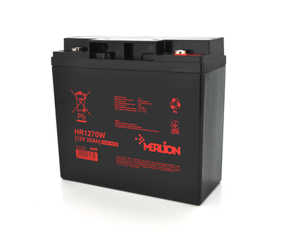 Акумулятор AGM 12V 20Ah MERLION HR1270W