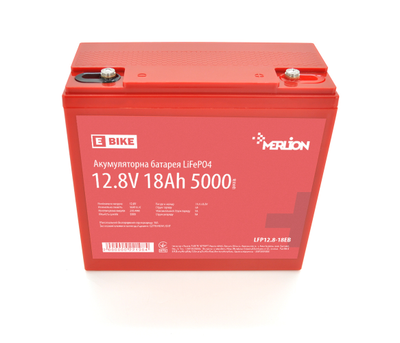 Аккумулятор LiFePO4 12.8V 18Ah BMS 20A 5000 циклов Merlion (22198)