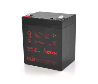 Аккумулятор AGM 12V 5Ah MERLION HR1221W (13439)