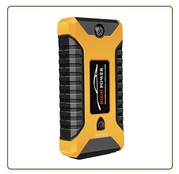 Пускозарядное устройство JX27 99800 mAh для авто Jumpstarter с LED фонарем и кейсом Желтый мощный автономный аккумулятор для запуска двигателя и зарядки гаджетов универсальный аксессуар для автомобилистов