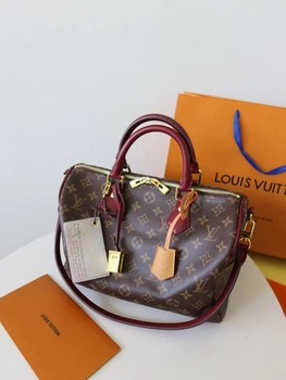 Сумка жіноча Louis Vuitton Speedy 30 Луї Вітон коричнева (102)