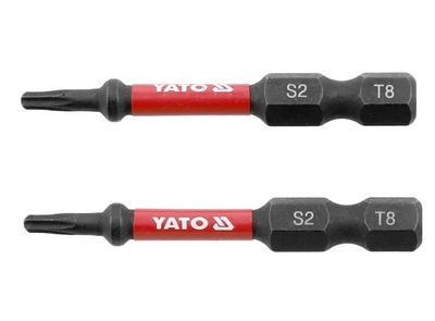 Набор ударных бит YATO TORX T8x50мм HEX 1/4“ 2шт (YT-78050)