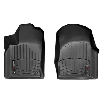 Килимки у салон Jeep Grand Cherokee 2011-, з бортом, передні, чорні, Weathertech 443241