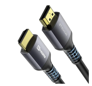 Кабель HDMI 2.1 Stouchi 8K Ultra High Speed CL3 – профессиональный кабель 1 м для PS5, Xbox Series X, Apple TV и 8K мониторов