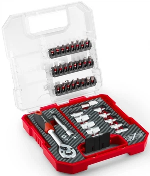 Набор насадок и головок Einhell, 1/4", 4-13мм, в кейсе, 37 единиц (632855)
