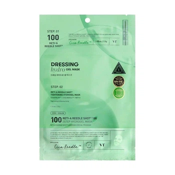 Гель Маска гидрогелевая VT Cosmetics Reti A ReedleShot 100 2 Step Hydro Mask 2 этапная с ретинолом 1.5 мл + 33 мл (8803463007386)