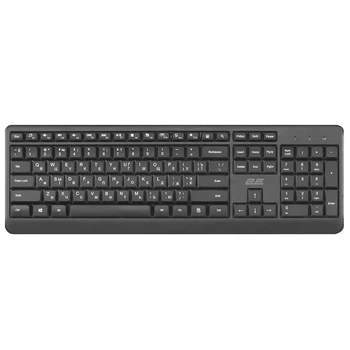 Клавиатура беспроводная 2E KS220, 2.4G, black, UA UCRF