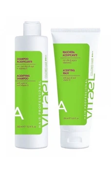 Набір Vitael Colored Hair Acidifying шампунь та маска для фарбованого волосся 300/250 мл
