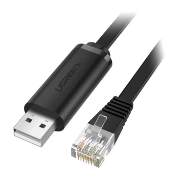 Консольный кабель USB to RJ45 Ugreen CM204, 3m Black (60813)