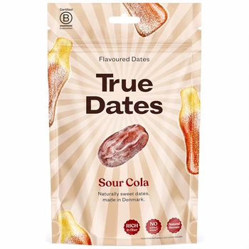 Фініки зі смаком Кислої Коли (без кісточки) True Dates Sour Cola 100 г