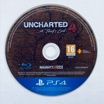 Диск для PlayStation 4 - Uncharted 4 A Thief's End рос, Б/В