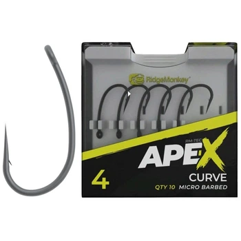 Гачок короповий RidgeMonkey Ape-X Curve з борідкою #4 (25 шт./пач.)