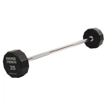 Штанга неразборная с фиксированным весом прямая PEV HAMMER STRENGHT TA-9979-35 35кг