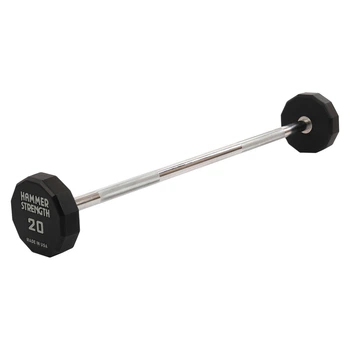 Штанга неразборная с фиксированным весом прямая PEV HAMMER STRENGHT TA-9979-20 20кг