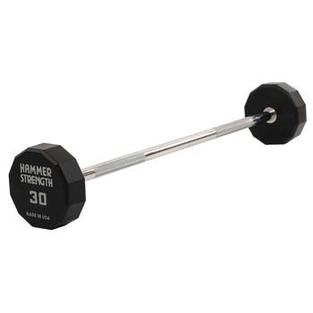 Штанга неразборная с фиксированным весом прямая PEV HAMMER STRENGHT TA-9979-30 30кг