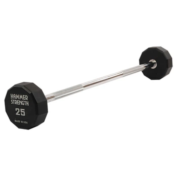 Штанга неразборная с фиксированным весом прямая PEV HAMMER STRENGHT TA-9979-25 25кг