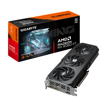 Видеокарта AMD Radeon RX 9060 XT 8GB GDDR6 Gaming OC Gigabyte (GV-R9060XTGAMING OC-8GD)