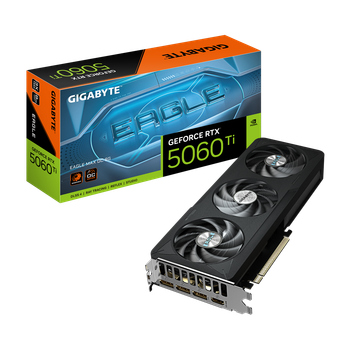 Видеокарта RTX 5060 Ti 8GB GDDR7 Eagle Max OC Gigabyte (GV-N506TEAGLEMAX OC-8GD)