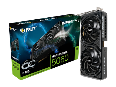 Видеокарта RTX 5060 8GB GDDR7 Infinity 2 OC Palit (NE75060V19P1-GB2063L)