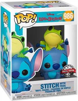 Фігурка Funko Pop! Disney Lilo & Stitch 986 Stitch with Frog Exclusive 51795 (889698517959)