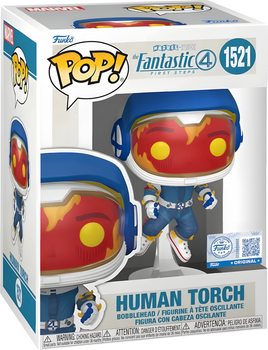 Figurka Funko Pop! Marvel Fantastic Four: First Steps 1521 Human Torch in Space Suit Bobble-Head 85358 (889698853583)