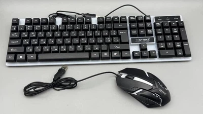 Клавиатура + мышь комплект USB RGB для ПК XSTRIKE X-1014