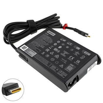 Блок живлення для ноутбука LENOVO TYPE-C 135W, Black, SLIM OVALE