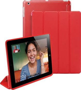 Чехол Smart Case iPad 2/3/4 Silk Magnet Red (44853)