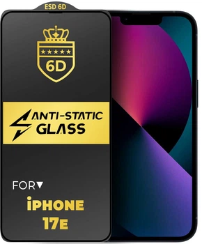 Защитное стекло 6D Anti-Static iPhone 17e Glass Shield (44635)