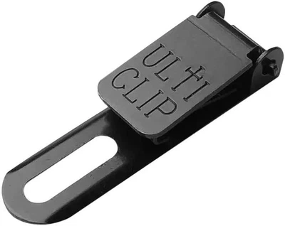 Клипса для ножа Ulticlip Slim 2.2 стальная узкая для одежды с винтами и прокладками