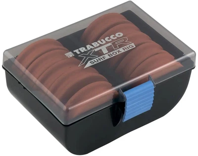 Повідочниця Trabucco XTR Surf Ring Storage Box для повідців 10 круглих бобін компактна з прозорою кришкою