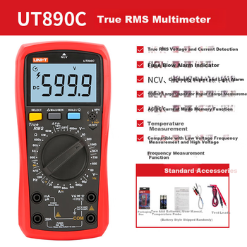 Цифровий мультиметр UNI-T UT890C високоточний універсальний лічильник із захистом від опіків, розумний домашній електрик-мультиметр