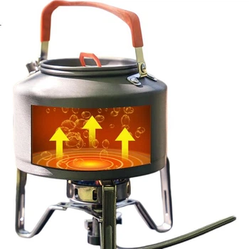 Чайник FIRE-MAPLE T4 об'ємом 1,3 л, одноканальний, для кемпінгу на природі, для приготування чаю на природі, для заварювання чаю біля багаття