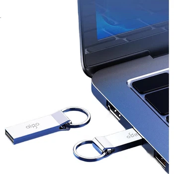 Флеш-накопичувач Aigo 64 ГБ USB 2.0, металевий флеш-накопичувач U210, USB-накопичувач для комп'ютера та офісу