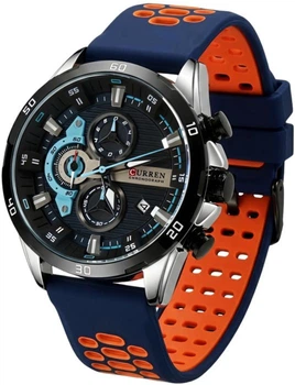 Мужские часы Curren Roberto Lava Blue 2 ремешка