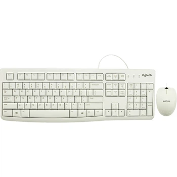 Комплект проводной Logitech MK120 USB UA Белый