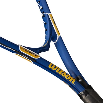Тенісна ракетка Wilson Beginner з амортизацією, великий циферблат, для студентів коледжів та гравців початкового рівня, тенісна ракетка для одного гравця