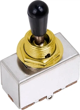 Переключатель 3-позиционный Partsland Toggle Switch Box Type Les Paul Style Black Gold (RG-943090)