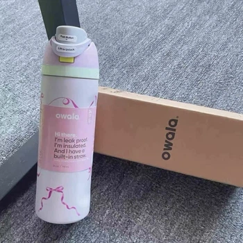 Термобутылка Owala FreeSip Pink Ribbon 945 мл (Special Edition)